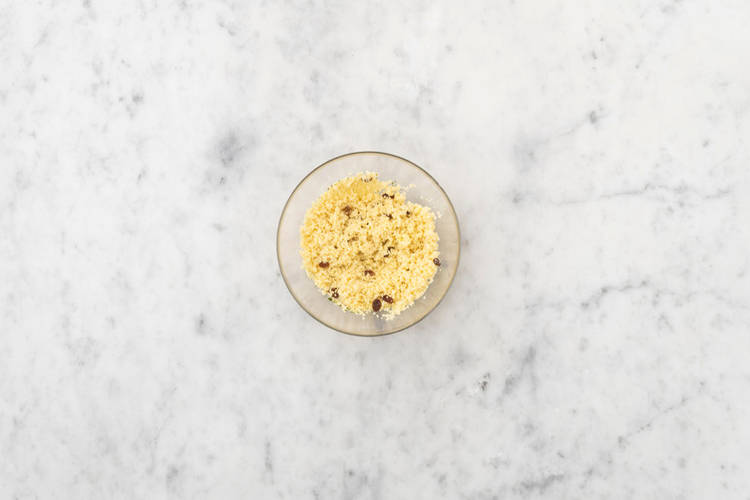 Cook the couscous & haloumi