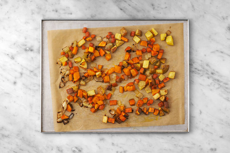 Roast the veggies