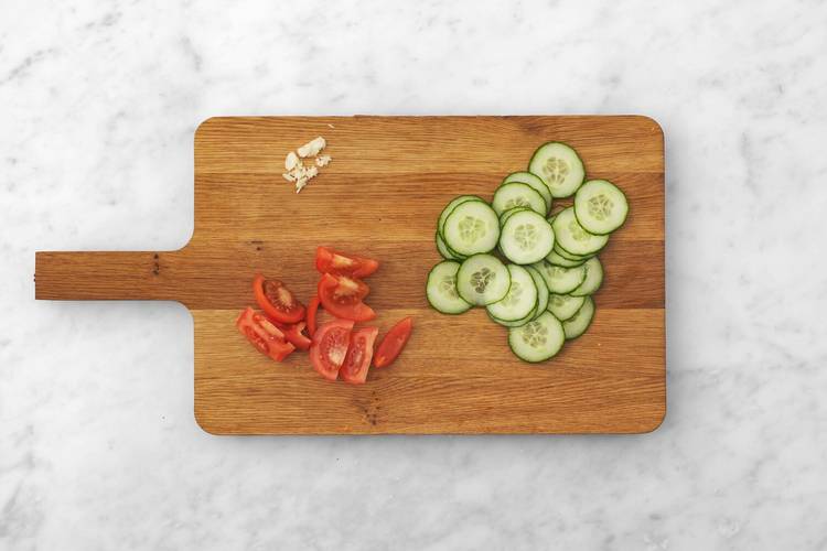 Préparer et assembler la salade