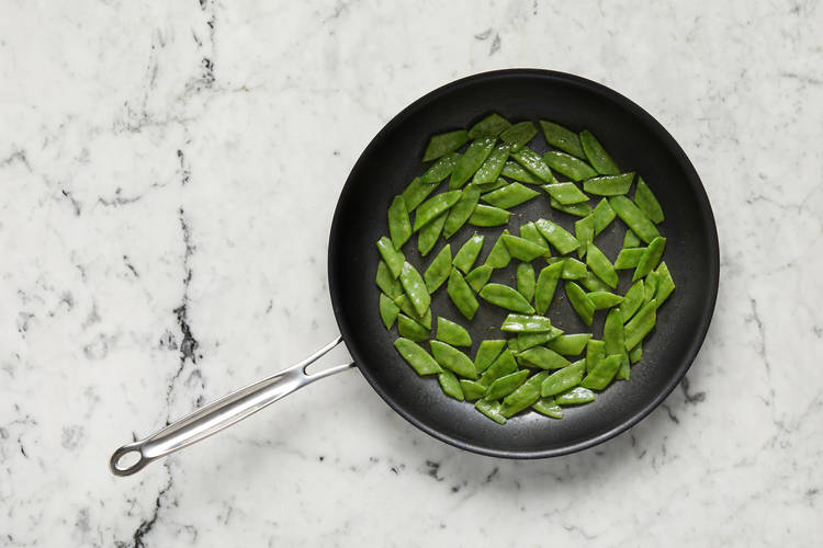 Cook snow peas