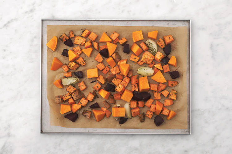 Roast the veggies