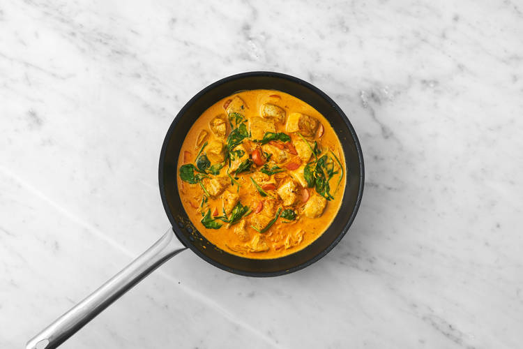 Finish the curry