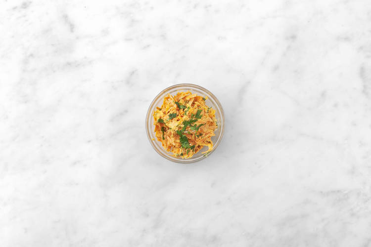 Make the carrot slaw
