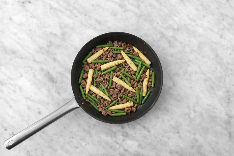 Fry the Mince and Beans