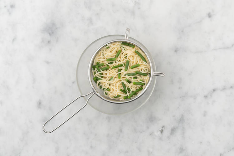 Cook the Noodles and Beans