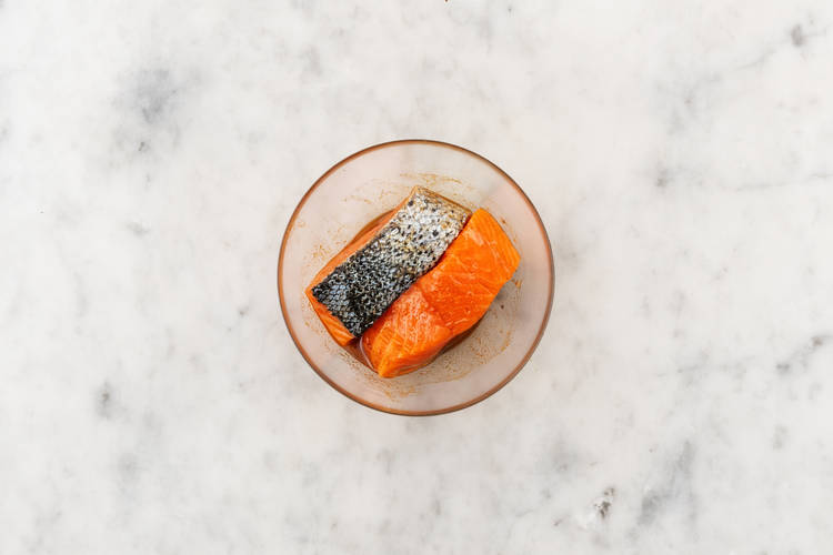 Lachs würzen
