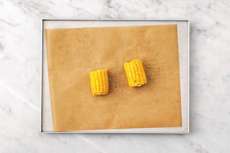 Roast the corn