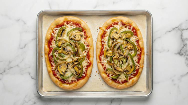 Bake Pizzas & Make Garlic Butter