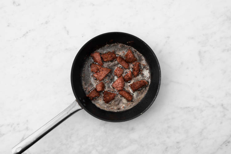 Cook plant-based patties