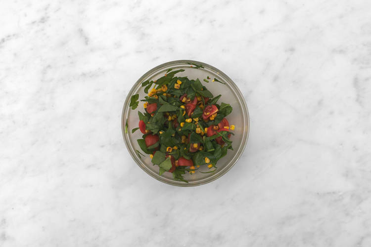 Make the corn salsa
