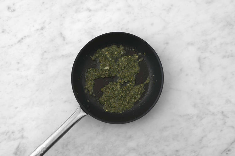Make the pesto sauce
