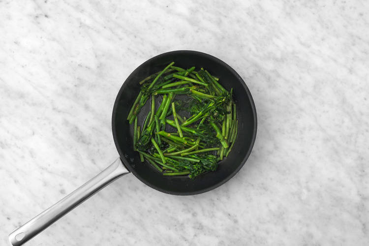 Cook the greens