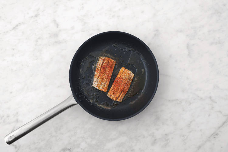Cook the salmon