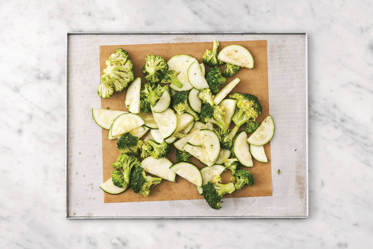 Roast the veggies