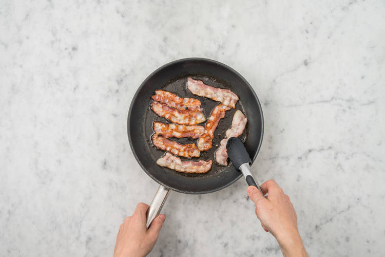 Cook the bacon 