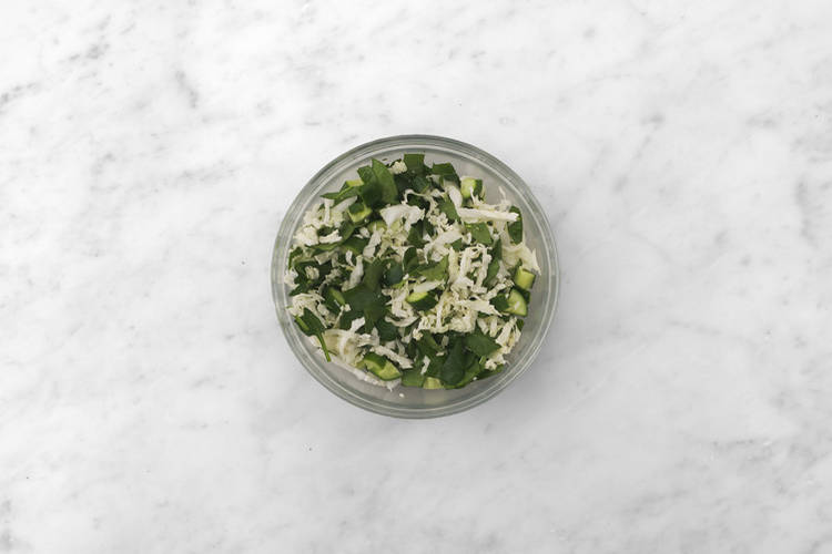 Prep the wombok slaw 