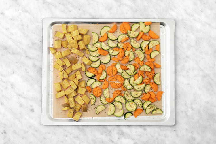 Roast the veggies