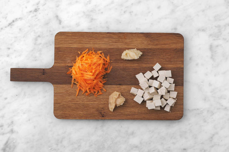 Le tofu en place