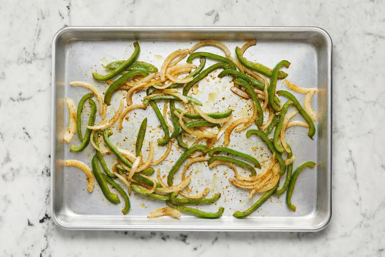 Prep and start veggies