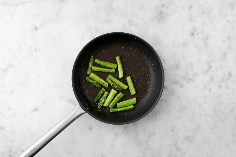 Cook asparagus 