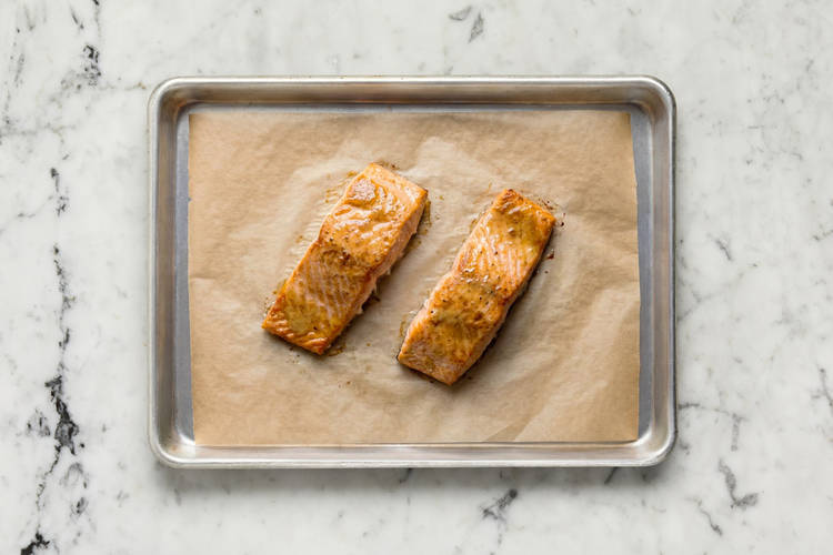 Roast salmon