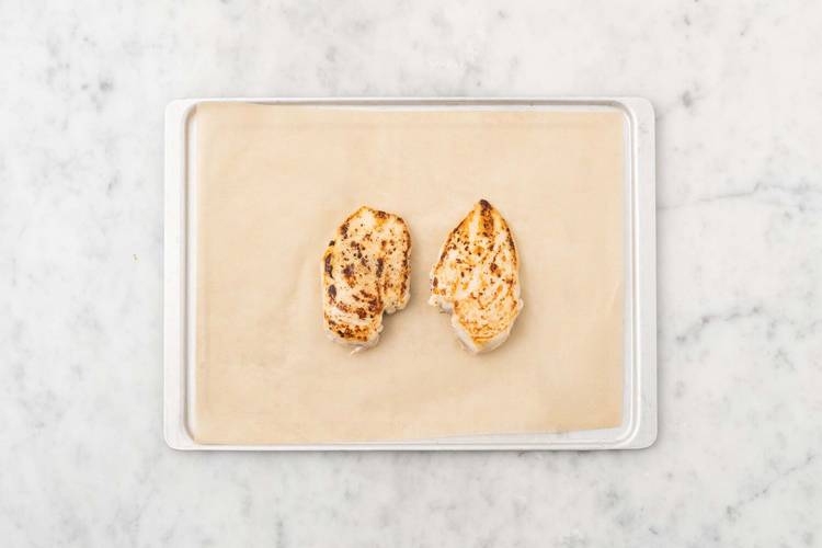 Cook chicken 