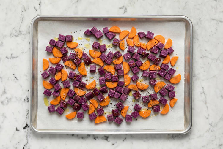 Start roasting veggies