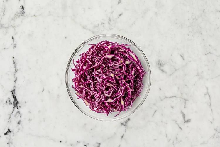 Marinate cabbage