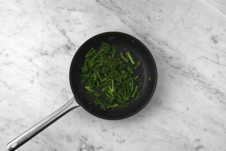 Prep and cook broccoli