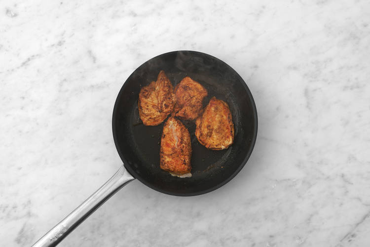 Cook the salmon