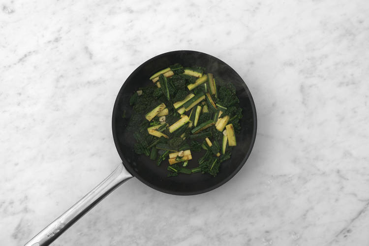 Cook the veggies