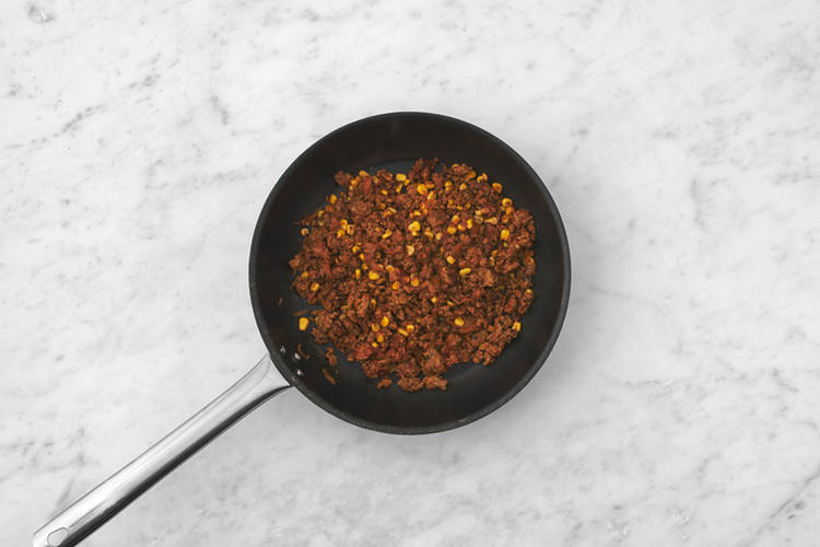 Cook the veggie mince 