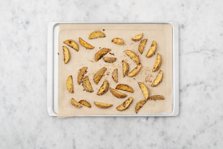 Bake the wedges 