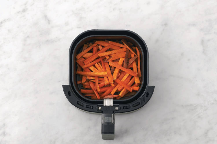Cook the fries