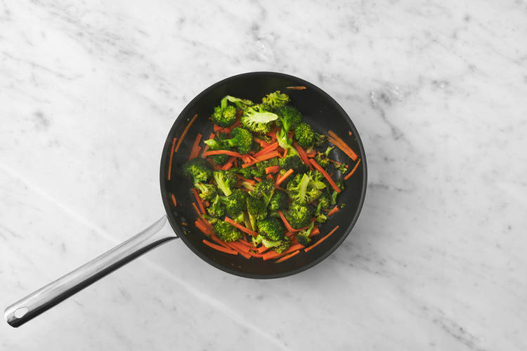 Cook the veggies