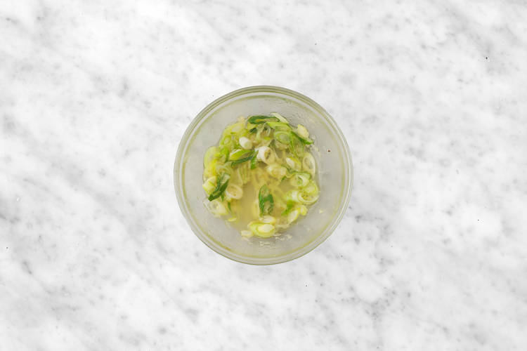 Make the ginger shallot oil
