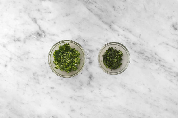 Forbered grøntsager