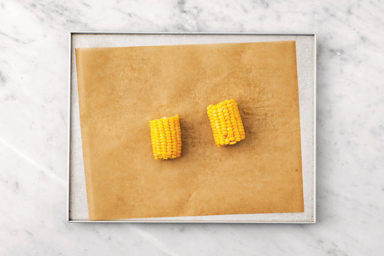 Roast the corn