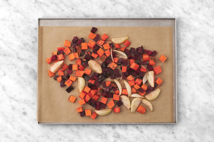 Roast the veggies