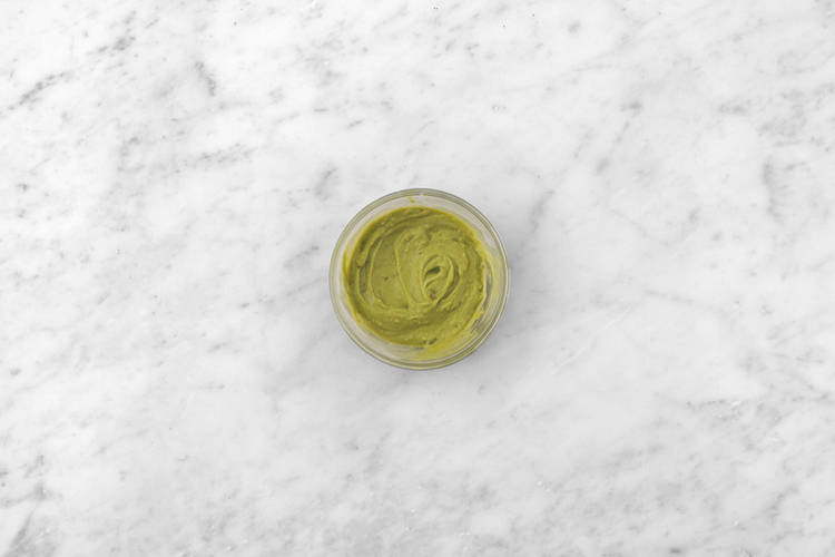 Make the avocado crema