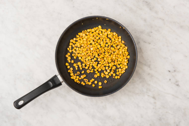 Char the corn
