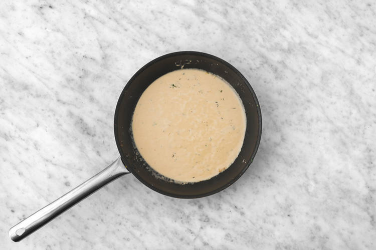Cook the silverbeet & sauce