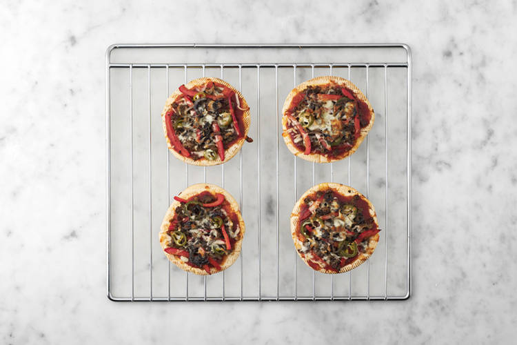 Cook the pizzas