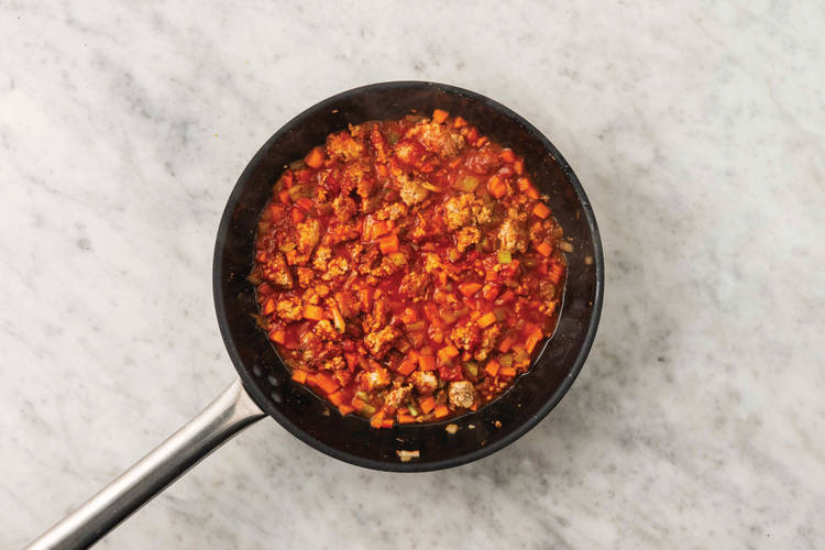 Cook the lean beef mixture