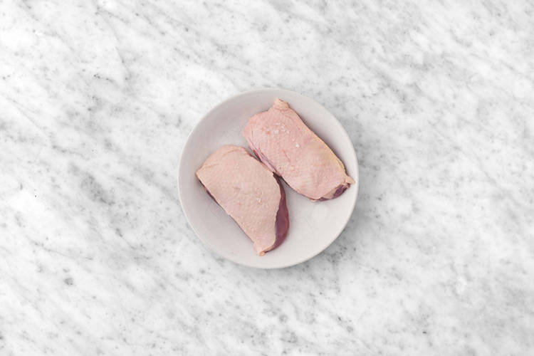 Prep the duck