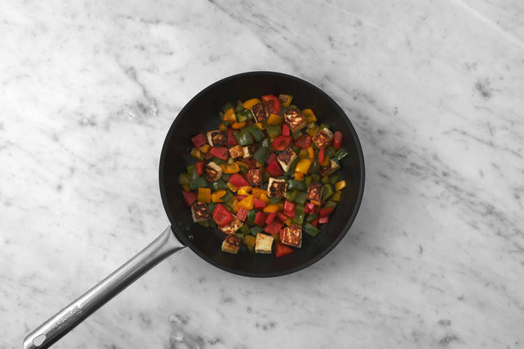Halloumi & Paprika anbraten