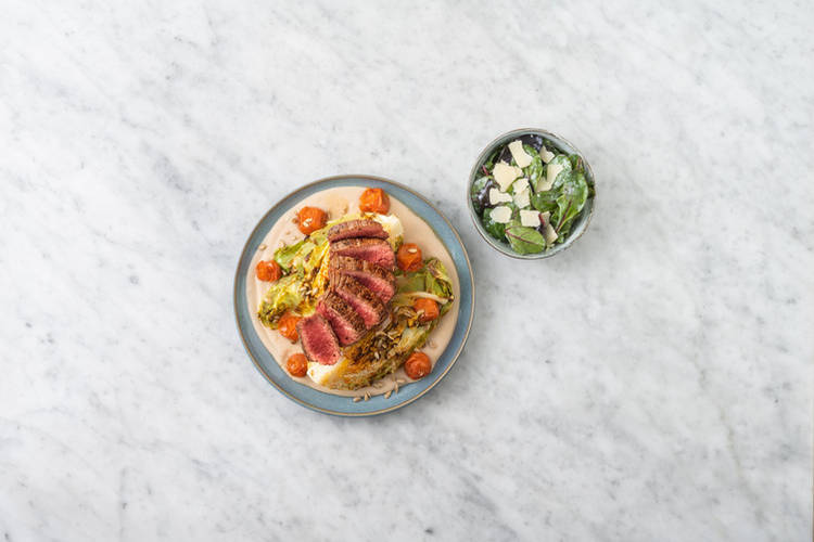 Steak braten & Anrichten