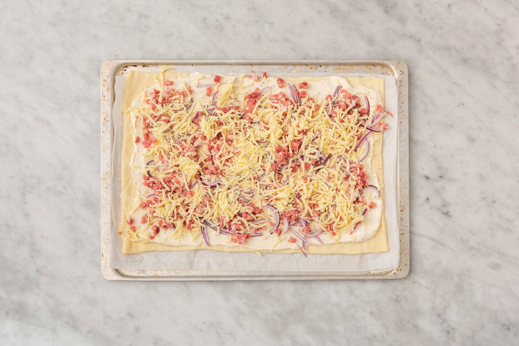 Flammkuchen backen