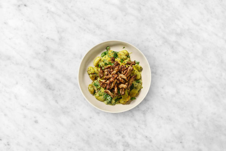Fleisch braten & Anrichten