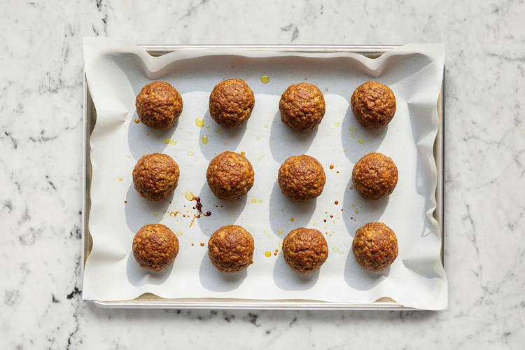Prep and roast meatballs